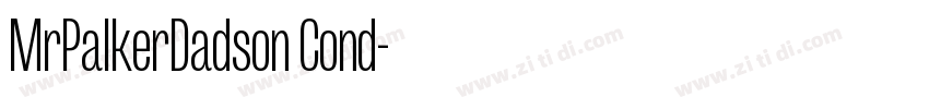 MrPalkerDadson Cond字体转换